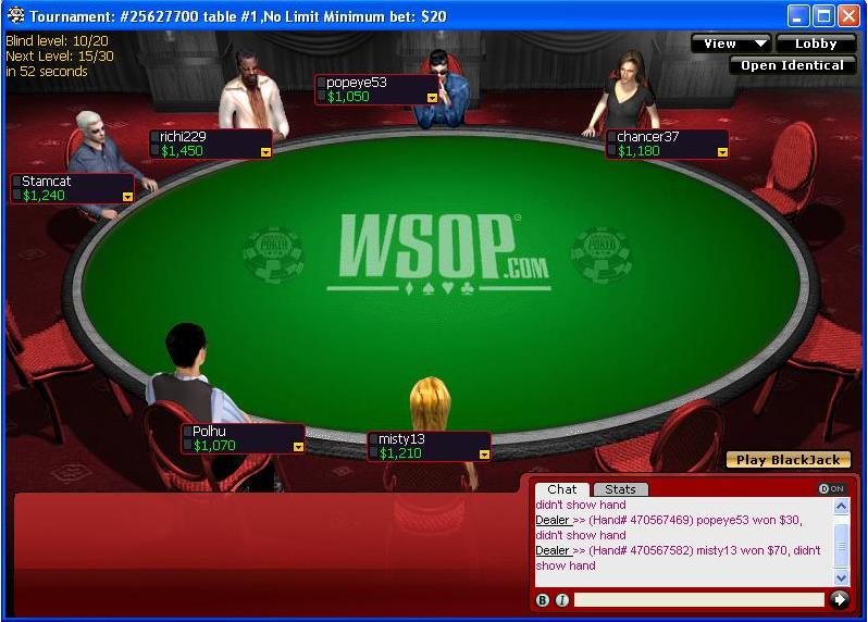 WSOP  Play Online Poker